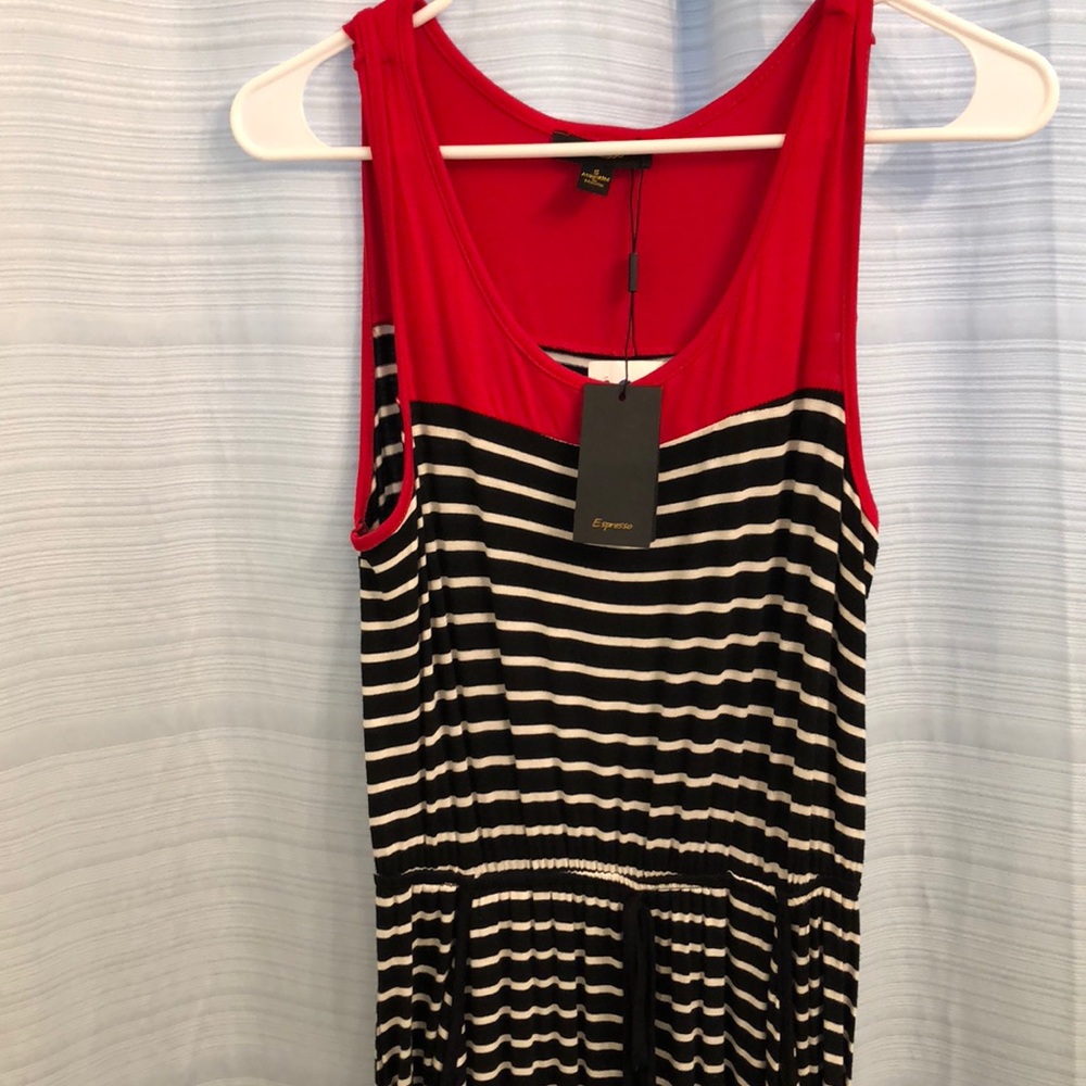 Long striped maxi dress